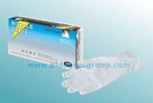 Powdered Synthetic Nitrile Rubber Gloves / Medical Nitrile Examination Gloves, Non-sterile Medical Nitrile Gloves