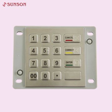 4x4 Stainless steel Numeric keypad