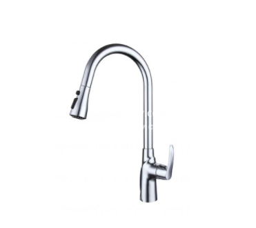 What should I do if the kitchen faucet leaks at the swivel?