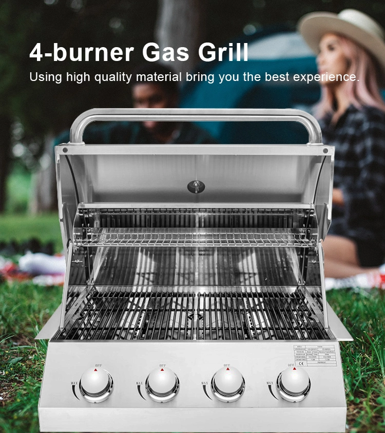 Outdoor Kitchen Small Yard Stainless Steel Built In Indoor Bbq Grill ...