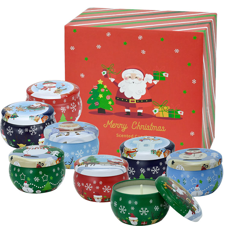 Wholesale Scented Christmas Candle With Lid