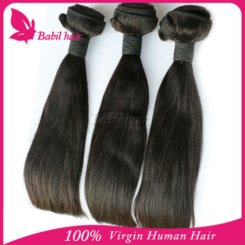 Top selling 100% real natural color virgin Brazilian Silky Straight Remy Human Hair Weft