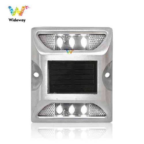LED reflector solar powered pavement road stud