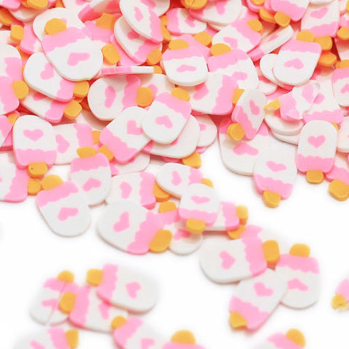 500g Polymer Clay Slices Heart Popsicle Nail Art Lollipop Slices Addition For Slime Filler Accessories Supplies Additive