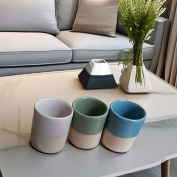 Cylinder Shape Ceramic Match Holder with Striker Box