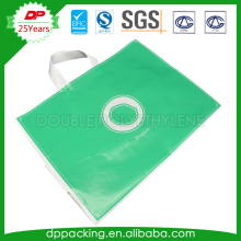 Cardboard insert soft loop handle Shopping bags