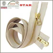 5# metal zipper for outerwear two way