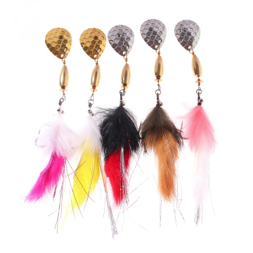 Streamer Flies with Hare Zonker for Bass, Trout, and Salmon - 3/0 Stiner Hook Spinner Baits