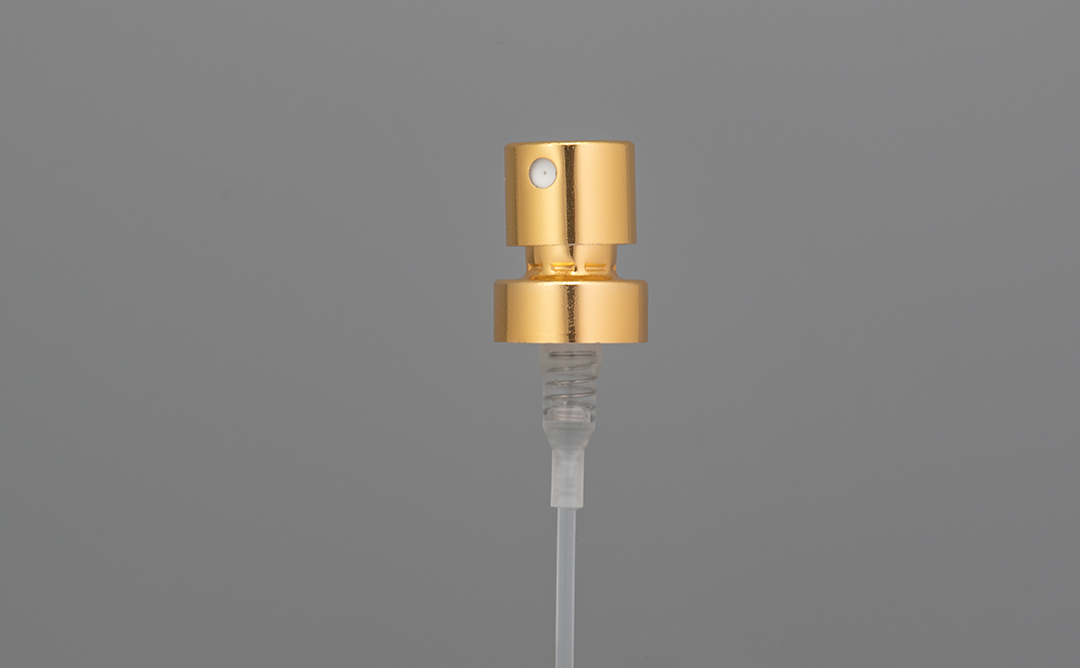 Pompa Crimp Parfum Emas Mengkilap 14.3MM 14.3MM Shiny Gold Perfume Crimp Pump
