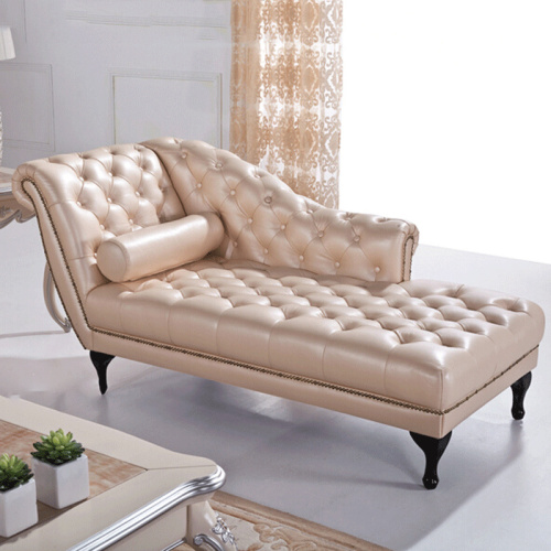 Custom Color Living Room PU Chaise Lounge