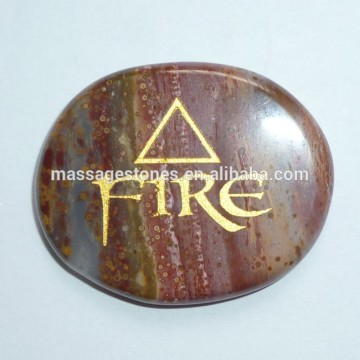 Natural stone healing symbol craving Engraved chakra reiki agate