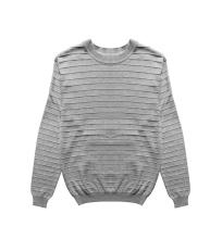Men's Soft Knitted Sweater Striped Crewneck Pullover