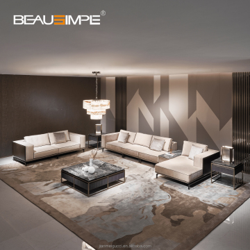 Modular White Leather Sectional Sofas