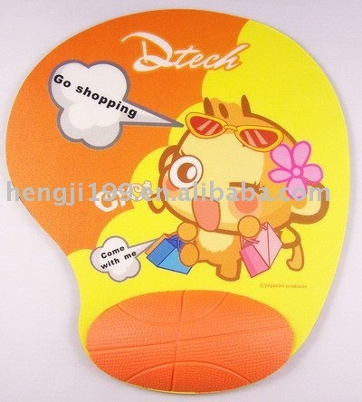 jiangmen mouse pads factory custom promotion mouse pad with wrist rest