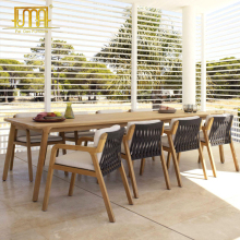 Wooden Patio Furniture Restaurant Outdoor Garden Dining Set