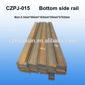 top grade container bottom side rail