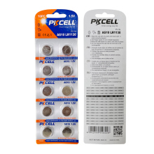 0% Hg Pb Zn/MnO2 AG10 1.5V Alkaline Button Cell Battery