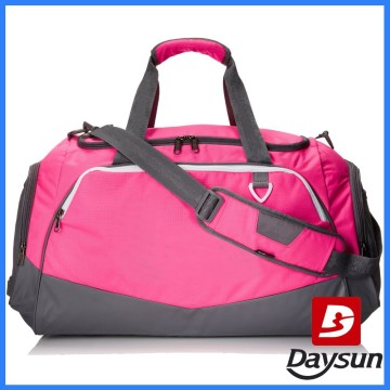 New pink gray travel duffle time bag weekend travel bag