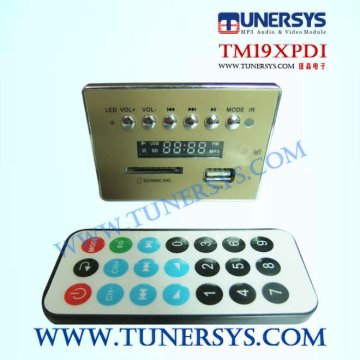 TM19 USB SD radio embedded board mp3