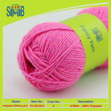 2016 china SMB oeko tex quality knitting wool manufacture wholesale popular plain gleamy yarn for hand knitting