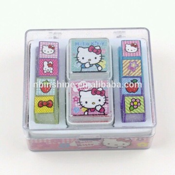 Novelty mini plastic stamp in box