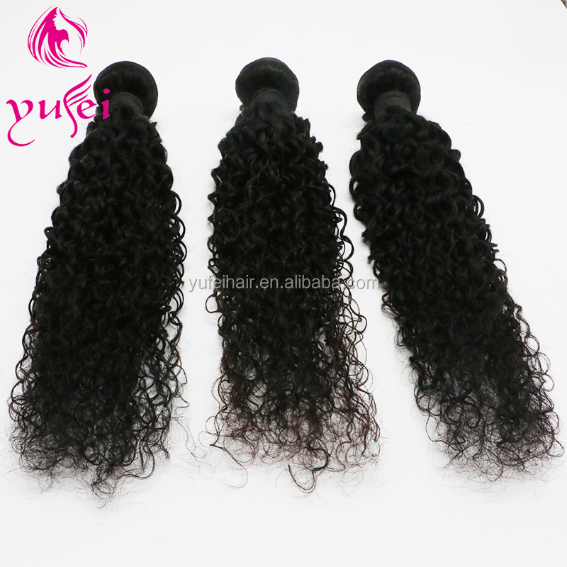 Top Quality Natural Color Curly Hair 10A 100% Brazilian Jerry Curl Human Hair Cuticle Aligned Hai Extension