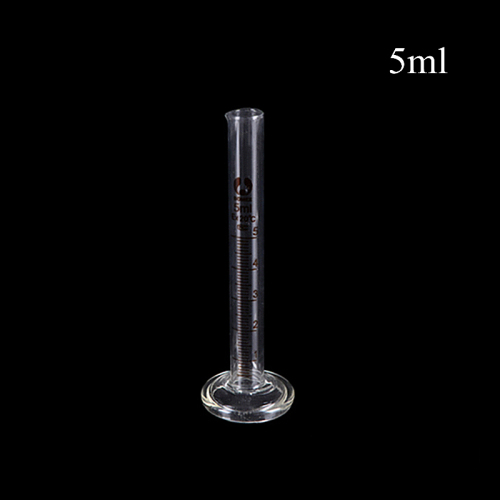 1PC 5ml Graduated Glass Measuring Cylinder Chemistry Laboratory Measure School Laboratory Cylinder Wholesale Drop Shipping