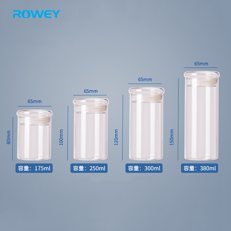 250ml custom logo jars with glass lid fruit or juice packaging glass