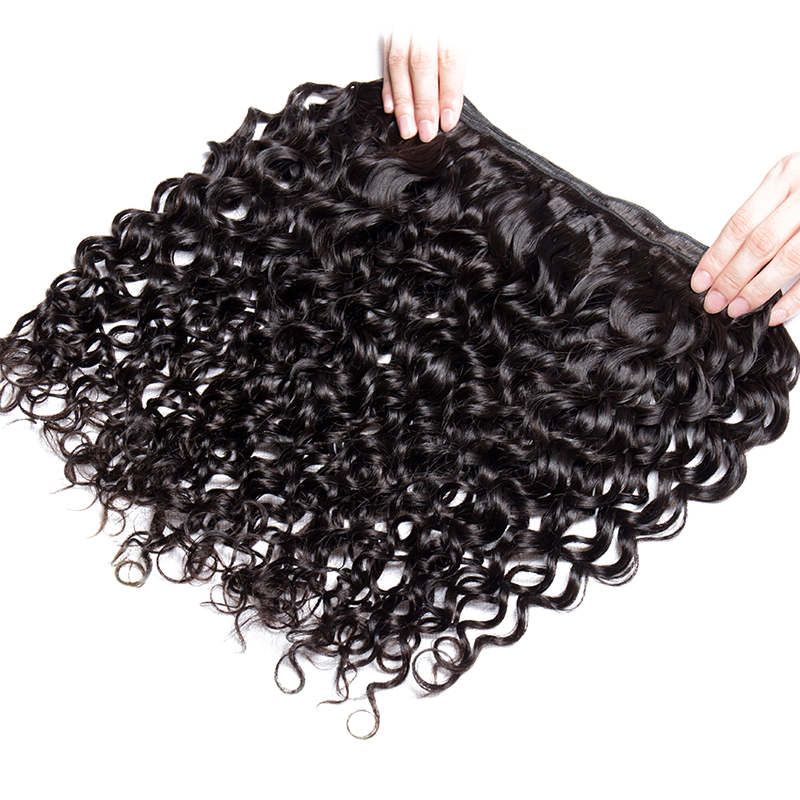 2019 li&queen Water Wave Machine Weft Hair, New Arrival Virgin Hair Original Brazilian Human Hair