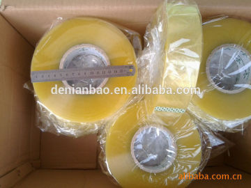 strong adheisve yellowish BOPP packaging tape/bopp box packing tape