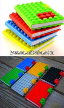 Best-selling Silicone notebook cover/silicone notepad,silicone cover blocks,silicone Notebook protector