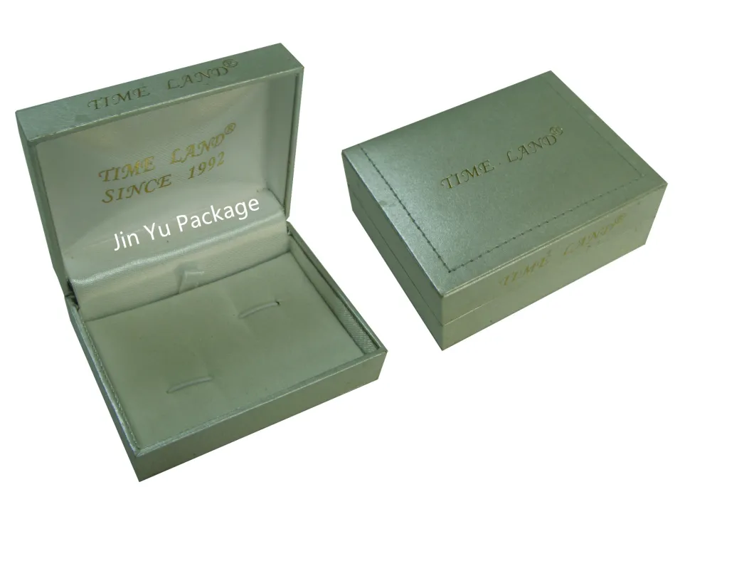 Custom Silver Paper Plastic Gift jewelry Packaging Cufflinks Packaging Boxes