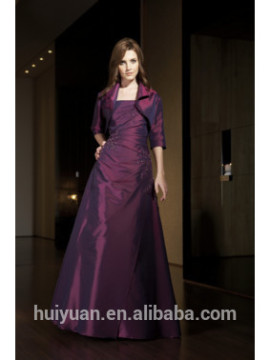 Taffeta long sleeve plus size bridal wear