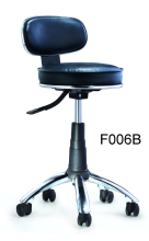 Small genuine leather swivel chair