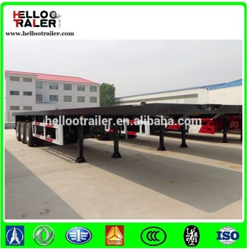 3 axle high quality flatbed semi trailer cargo carreir used trailer