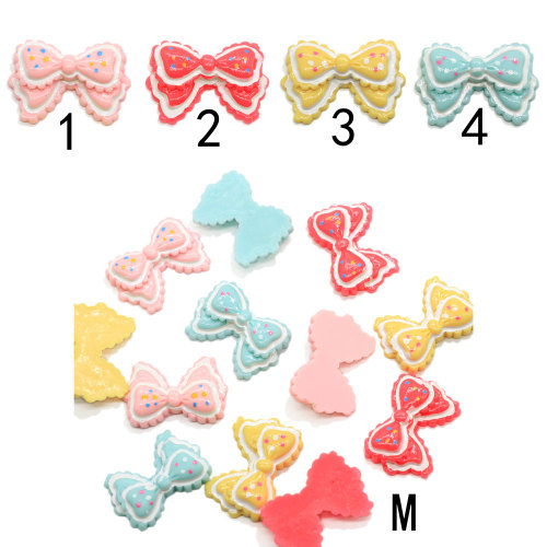 Kawaii Papillon Resina Cabochon Ragazze Tornante Fai da te Art Decor Gioielli ciondolo Ornamento Parti Portachiavi Making