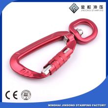 pink oblate karabiner logo laser carabiner