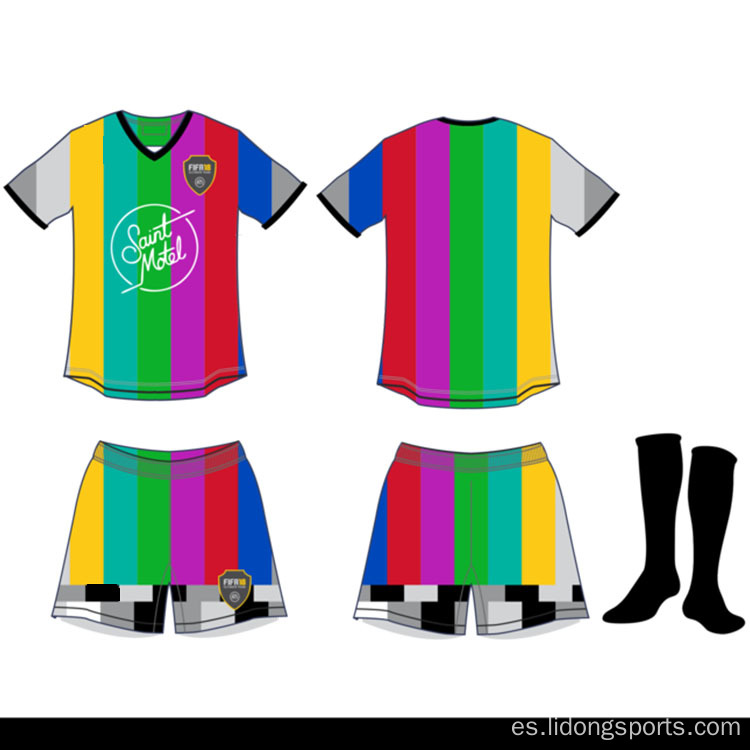 Jerseys de fútbol sublimación Impresión de camisas de fútbol personalizadas