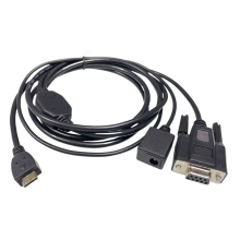 Mini HDMI to DB9 RS232 and DC jack