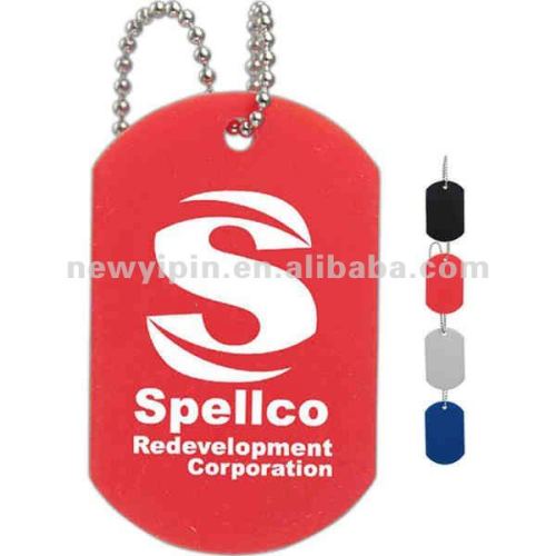 Custom MEDICAL ID DIABETIC silicone Dog Tag Pendant w/24" Ball Chain Necklace