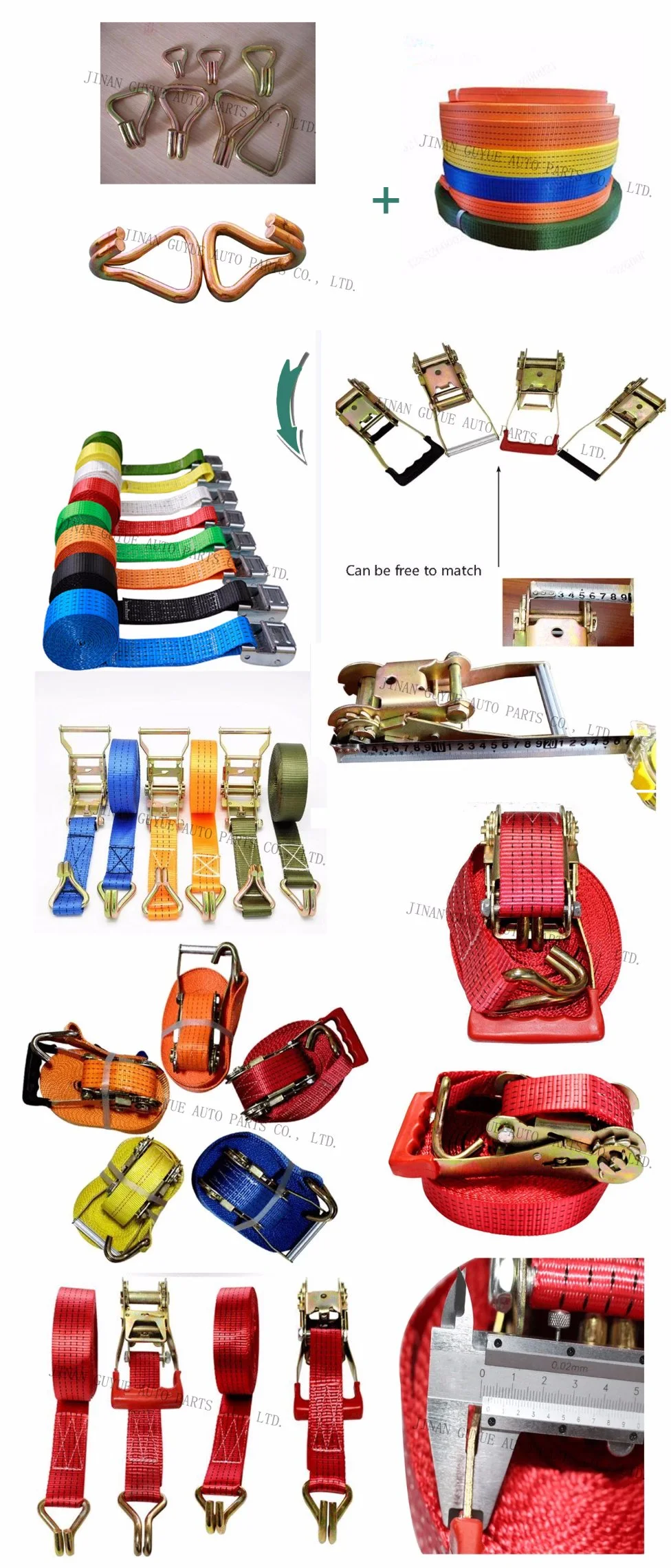 5 Tons Polyester Cargo Lashing Belts with High Quality