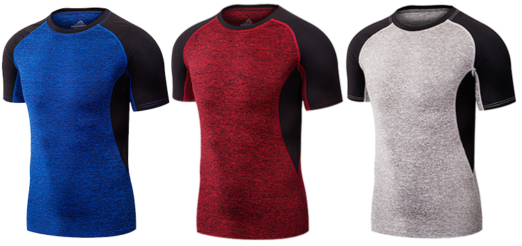 LiDong wholesale breathable quick dry short sleeve tshirt/mens gym clothing sportswear fitness
