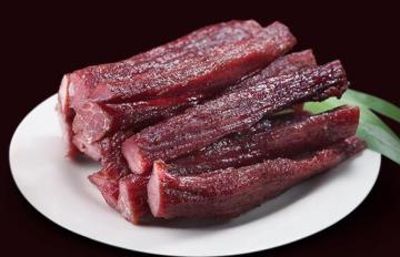 cooked spicy roast beef strip instant snacks