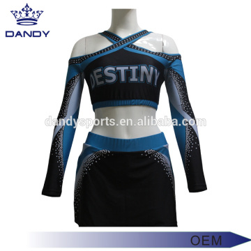 Custom Backless Sublimated Cheerleading Squad Uniformer