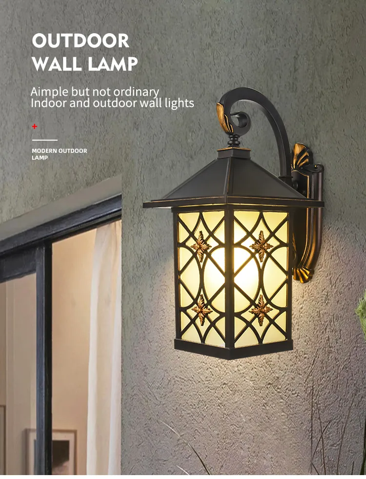 Elegant European Outdoor LED Wall Light for Stylish Homes