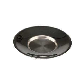 Double Wall Stainless Steel Espresso/Tea Cup with Saucer