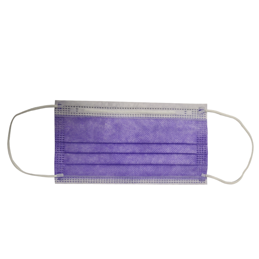 Masque de protection jetable violet