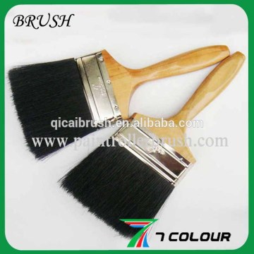 paint brush with wood handle,wood handle bristle brush,varnished wood brush handles