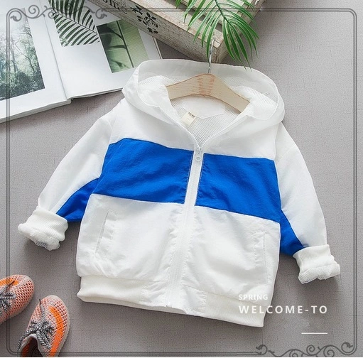 2019 New Summer Children's Leisure Clothes Hooded Breathable Jacket