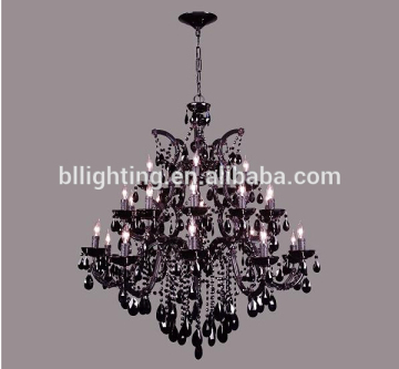 Black chandelier light modern black glass chandelier